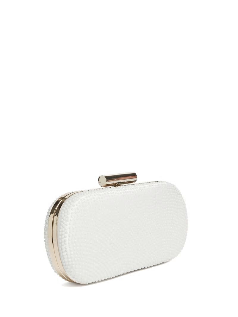 Guess Textured Clutch - Ivory