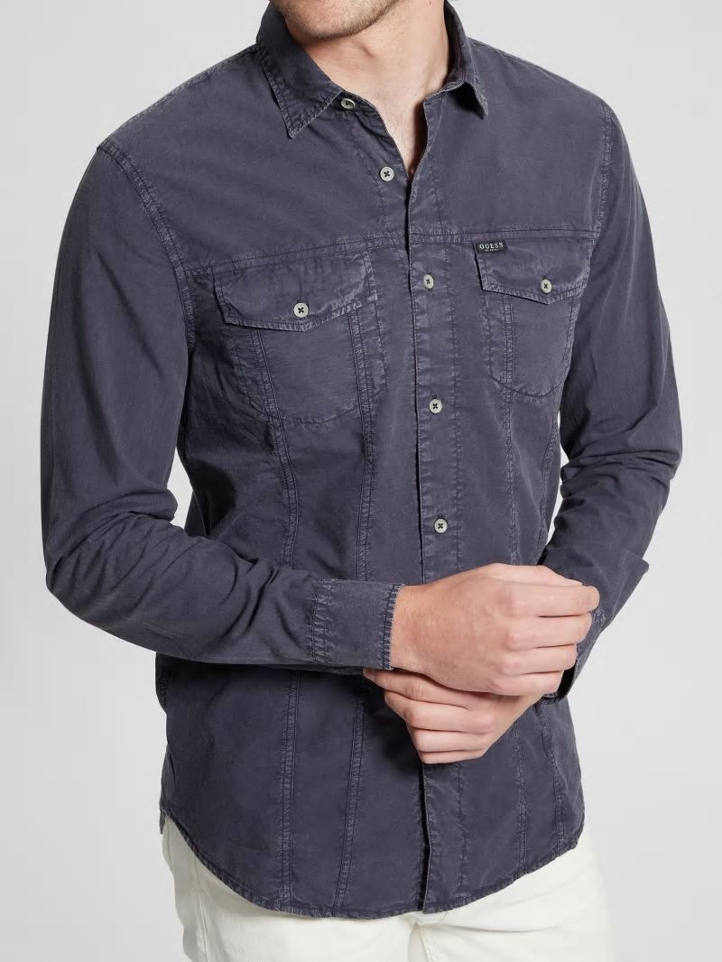 Guess Sunset Washed Shirt - Bleu éLéGant