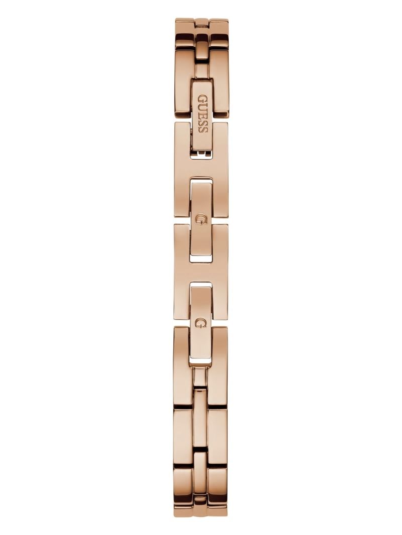 Guess Rose Gold-Tone Analog Watch - Silver