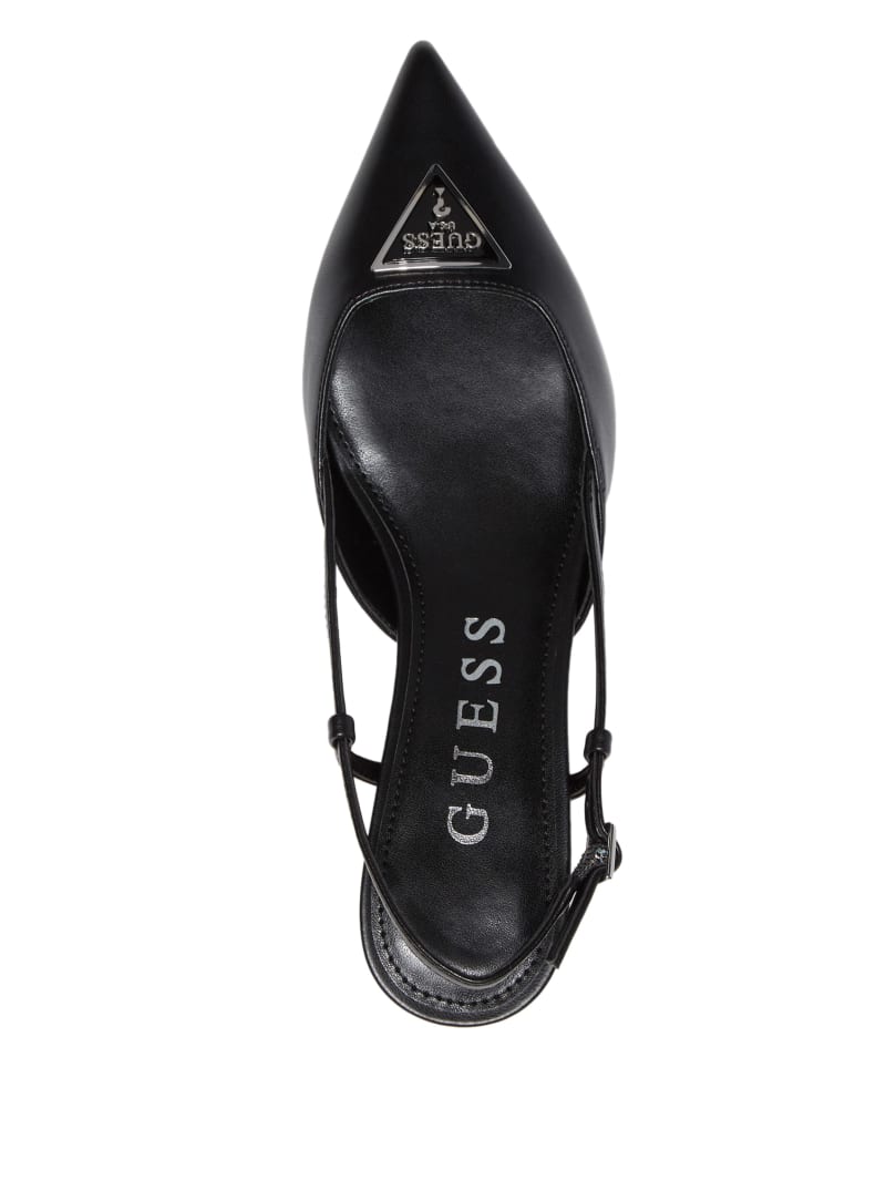 Guess Jesson Triangle Kitten Heels - Black 001