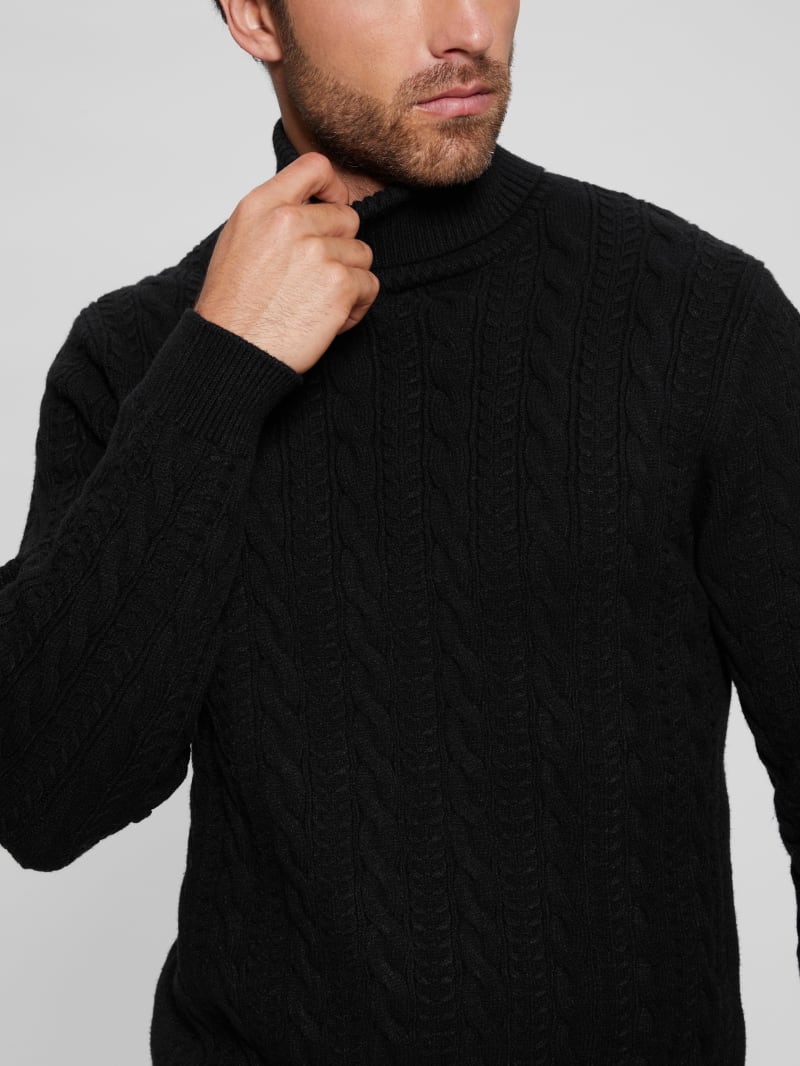 Guess Eco Ethan Turtleneck Sweater - Black