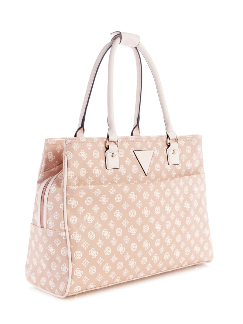 Guess Wilder Peony Shopper Tote - Nude/Blush Multi