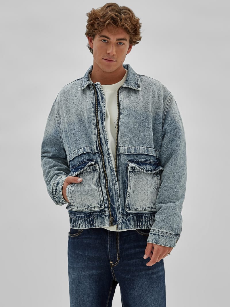 Guess GUESS Originals Vintage Denim Jacket - Originals Vintage Acid Wa