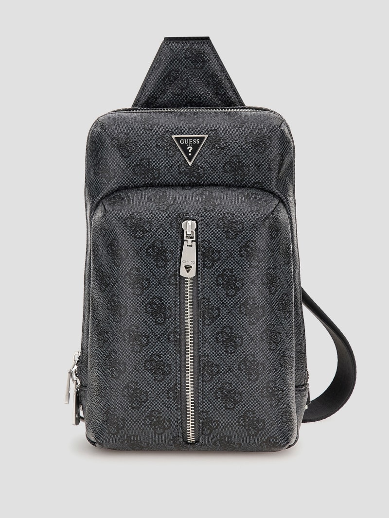 Guess Vezzola Eco Quattro G Sling Bag - Black