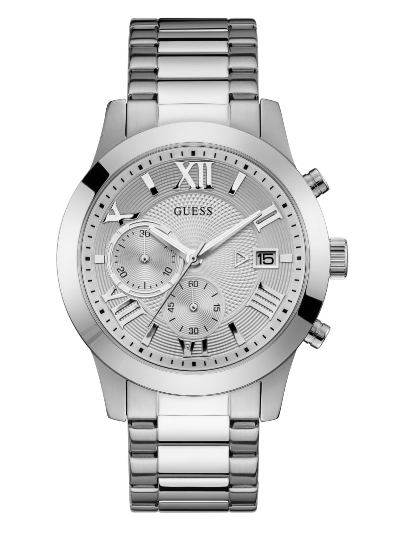 Guess Silver-Tone Classic Watch - No Color