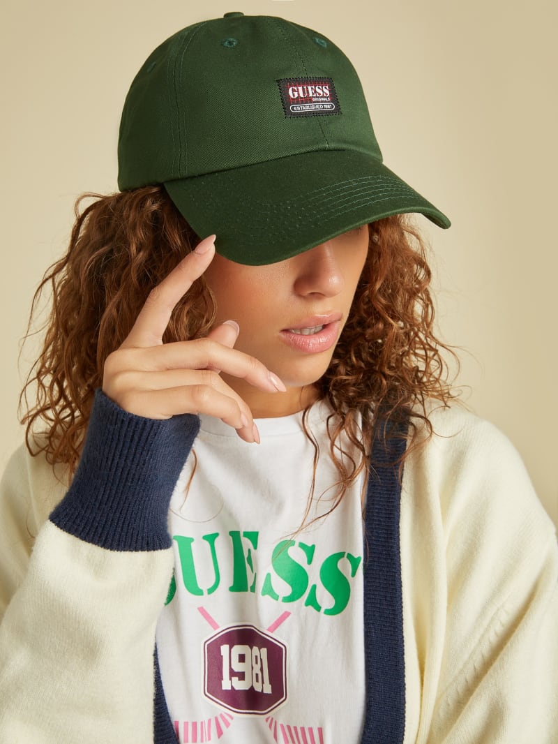 Guess GUESS Originals Dad Hat - Dark 81 Green