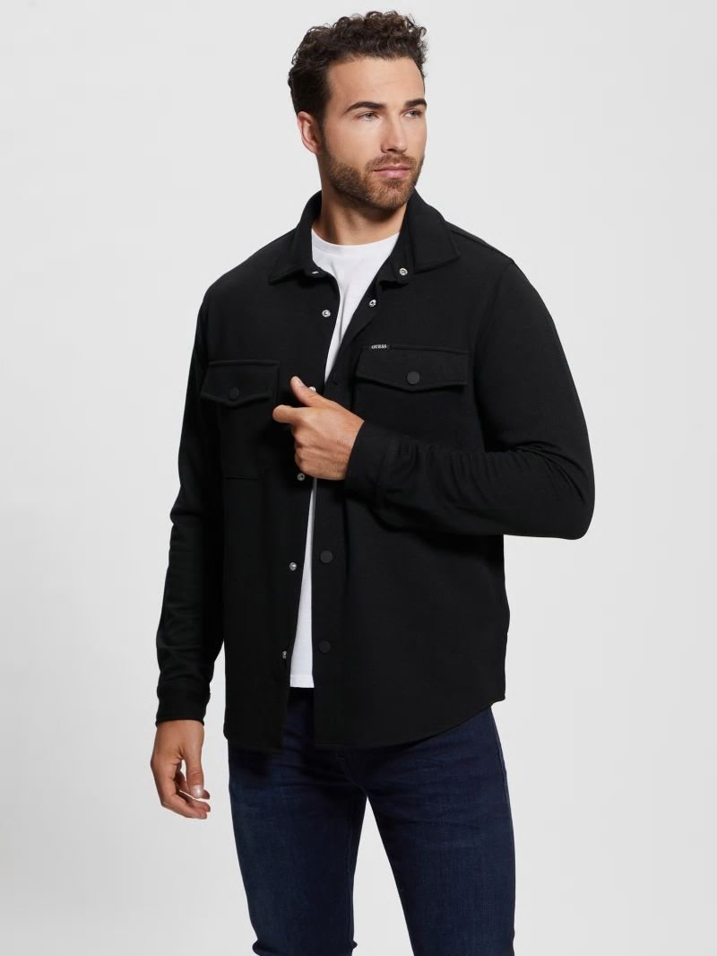 Guess James Textured Shirt - Black