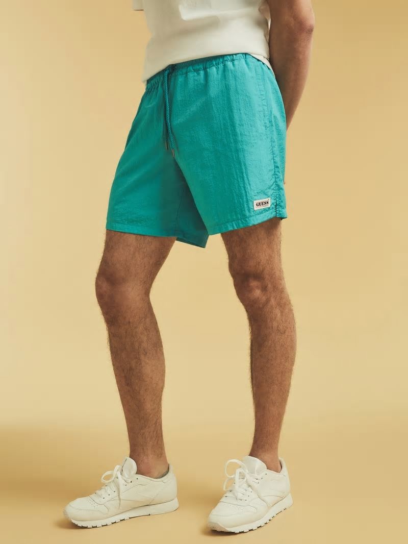 Guess GUESS Originals Kit Nylon Shorts - Paraiso Blue