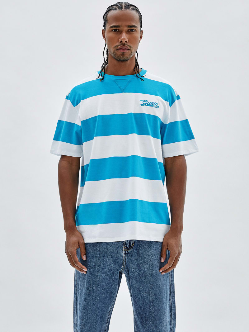 Guess GUESS Originals Striped Tee - Blue Toulouse Multi