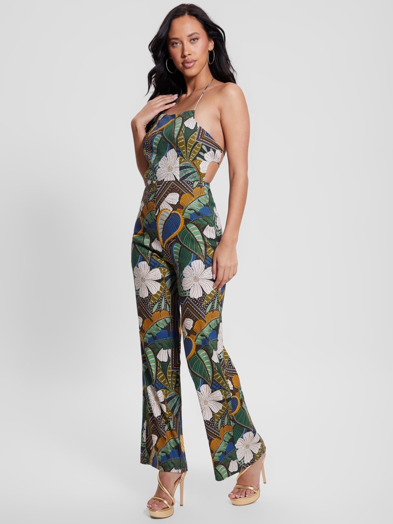 Guess Eco Lori Open-Back Jumpsuit - Tropical Traveler