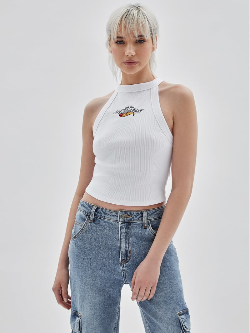 Guess GUESS Originals x Hot Wheels Logo Tank - Pure White