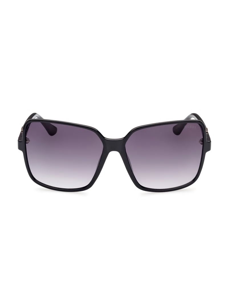 Guess Oversized Square Logo Sunglasses - Silver