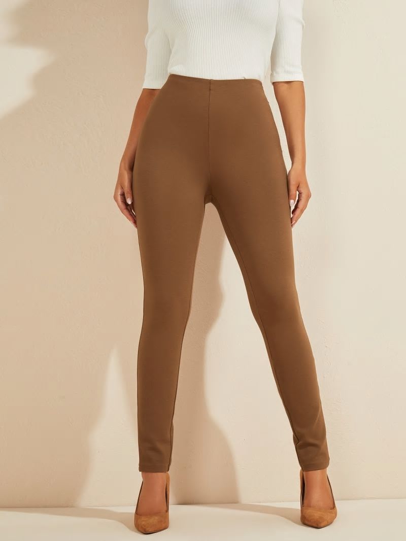 Guess Jane Ponte Legging - Burnt Wood