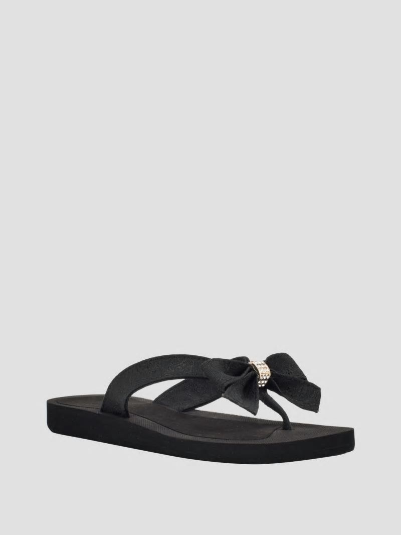 Guess Tuta Bowtie Sandals - Black 002