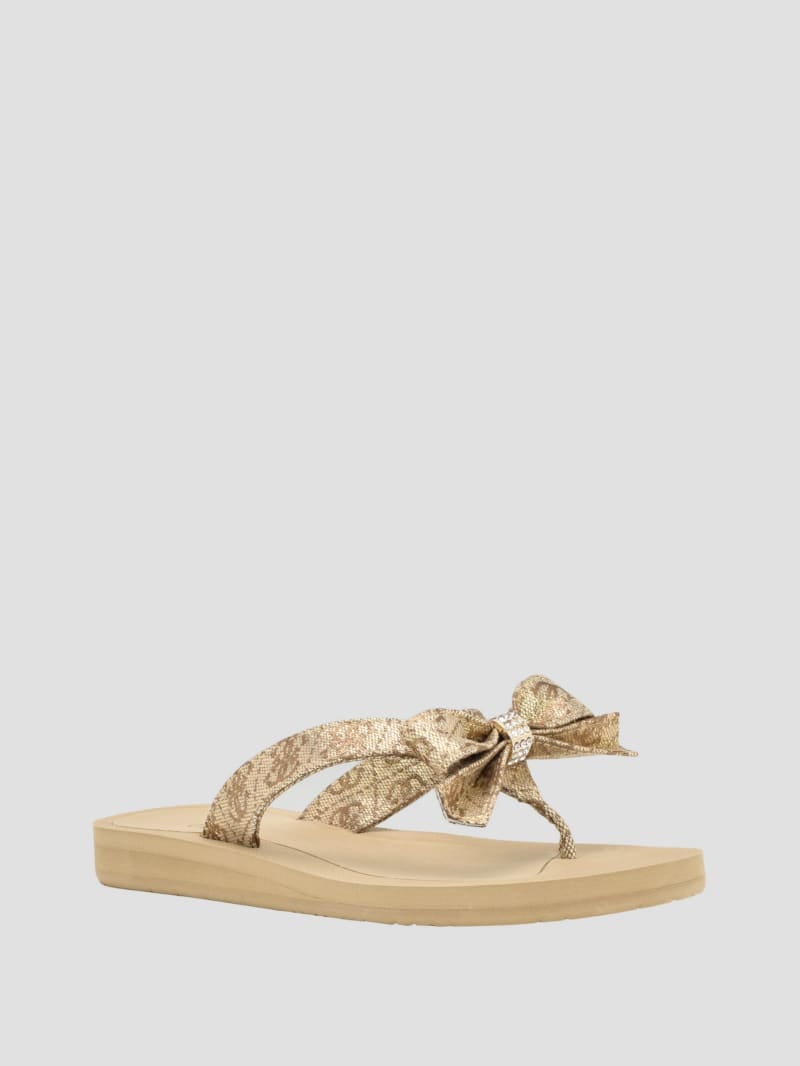 Guess Tuta Bowtie Sandals - Gold