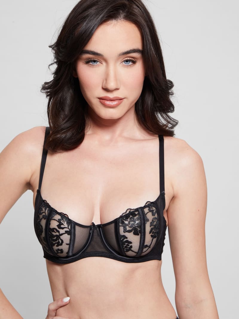 Guess Giselle Balconette Bra - Black